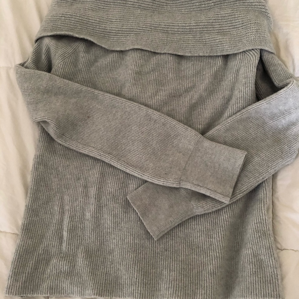 Grey off the shoulder sweater